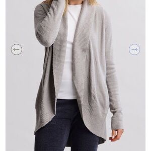 Barefoot Dreams Heather Gray Open-Front Women's Cardigan